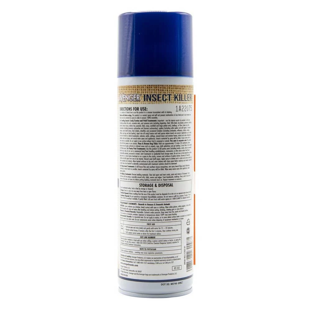 Cheap 𧨠12 oz. Insect Killer, Unscented Natural Plant-Based Ingredients, Indoor/Outdoor, Aerosol Spray Can (2-Pack) by Avenger βοΈ 2 Cheap 𧨠12 oz. Insect Killer, Unscented Natural Plant-Based Ingredients, Indoor/Outdoor, Aerosol Spray Can (2-Pack) by Avenger βοΈ - Image 2