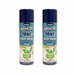 Best deal ⭐ 12 oz. Zone Insect Killer with Natural Plant-Based Ingredients, Unscented, Indoor/Outdoor, Aerosol Spray Can(2-Pack) by Avenger 🌟