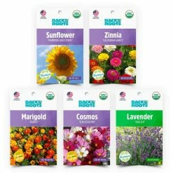 Wholesale 🧨 Organic Flowers Seeds Variety (5-pack) by Back to the Roots ⭐