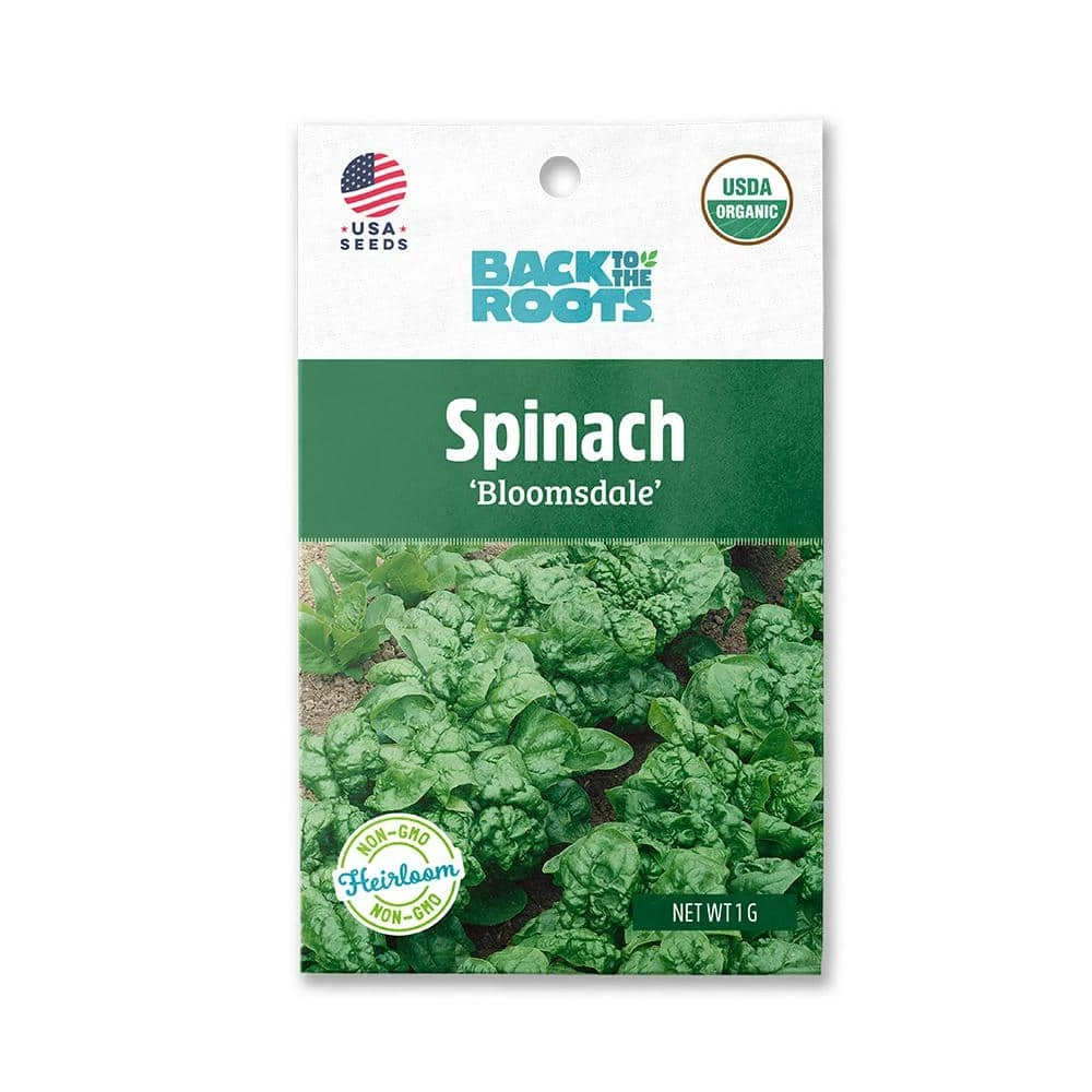 Hot Sale π― Organic Bloomsdale Spinach Seed (1-Pack) by Back to the Roots β¨ 1 Hot Sale π― Organic Bloomsdale Spinach Seed (1-Pack) by Back to the Roots β¨