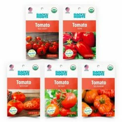 Wholesale ✨ Organic Heirloom Tomato Vegetable Seeds Variety (5-Pack) by Back to the Roots 😀