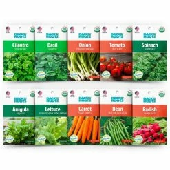 Coupon ⭐ Organic Beginner's Vegetable Garden Seeds Variety (10-Pack) by Back to the Roots 😍