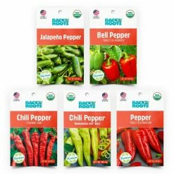 Top 10 ⌛ Organic Peppers Vegetable Seeds Variety (5-Pack) by Back to the Roots 🎁