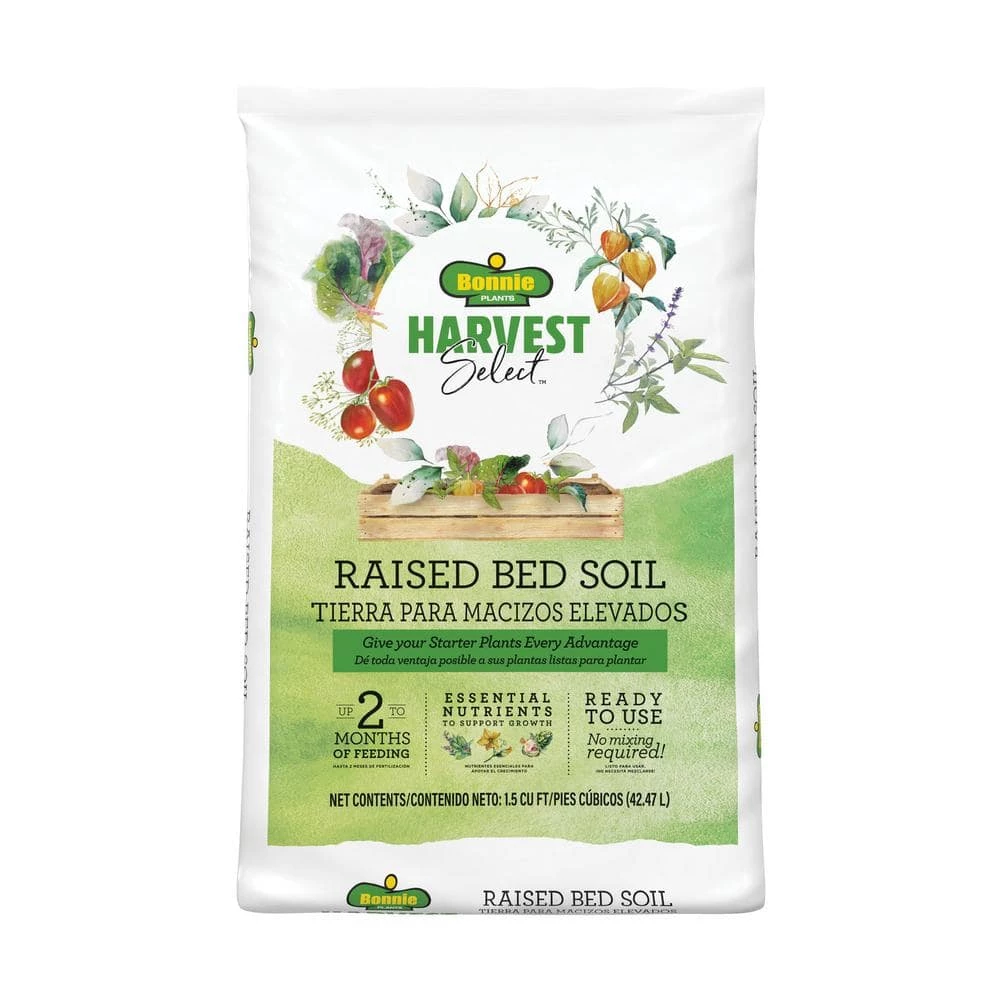 New π― 1.5 cu. ft. Raised Bed Soil by BONNIE PLANTS HARVEST SELECT π 1 New π― 1.5 cu. ft. Raised Bed Soil by BONNIE PLANTS HARVEST SELECT π