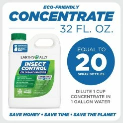 Budget 🥰 1 qt. Concentrate Miticide, Insect Control by Earth's Ally 💯 -Organic Gardening Shop bug killer spray 10337 4f 1000