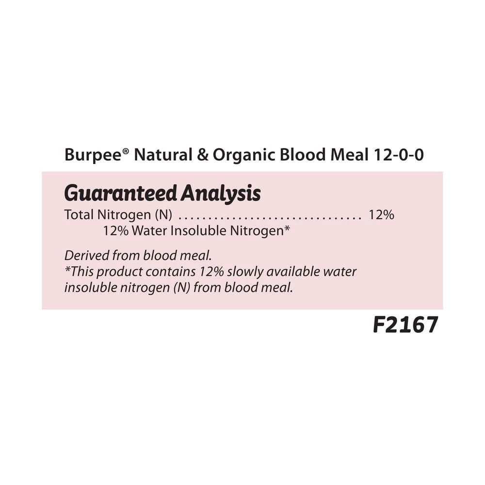 Buy π Natural & Organic 3 lbs. Blood Meal Granule Plant Food (3-Pack) by Burpee π 5 Buy π Natural & Organic 3 lbs. Blood Meal Granule Plant Food (3-Pack) by Burpee π - Image 5