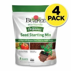 Discount 😍 Natural & Organic 8 qt. Seed Starting Mix (4-Pack) by Burpee 🤩