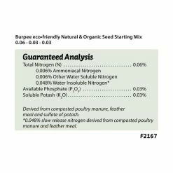 Discount 😍 Natural & Organic 8 qt. Seed Starting Mix (4-Pack) by Burpee 🤩 -Organic Gardening Shop burpee organic potting soil dcbp8ss4 76 1000
