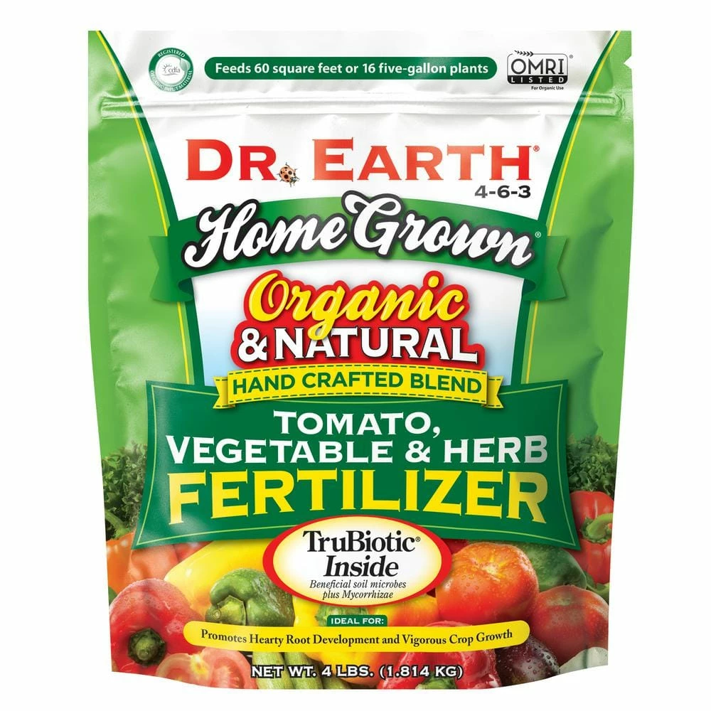 Best reviews of π 4 lbs. 60 sq. ft. Organic Home Grown Tomato Vegetable and Herb Dry Fertilizer by DR. EARTH π₯° 1 Best reviews of π 4 lbs. 60 sq. ft. Organic Home Grown Tomato Vegetable and Herb Dry Fertilizer by DR. EARTH π₯°