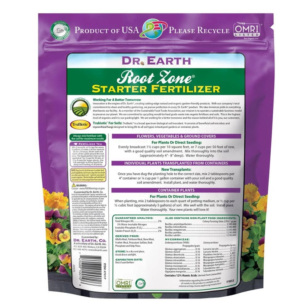 Cheapest π Root Zone 4 lbs. 55 sq. ft. Organic Starter Fertilizer by DR. EARTH π 2 Cheapest π Root Zone 4 lbs. 55 sq. ft. Organic Starter Fertilizer by DR. EARTH π - Image 2