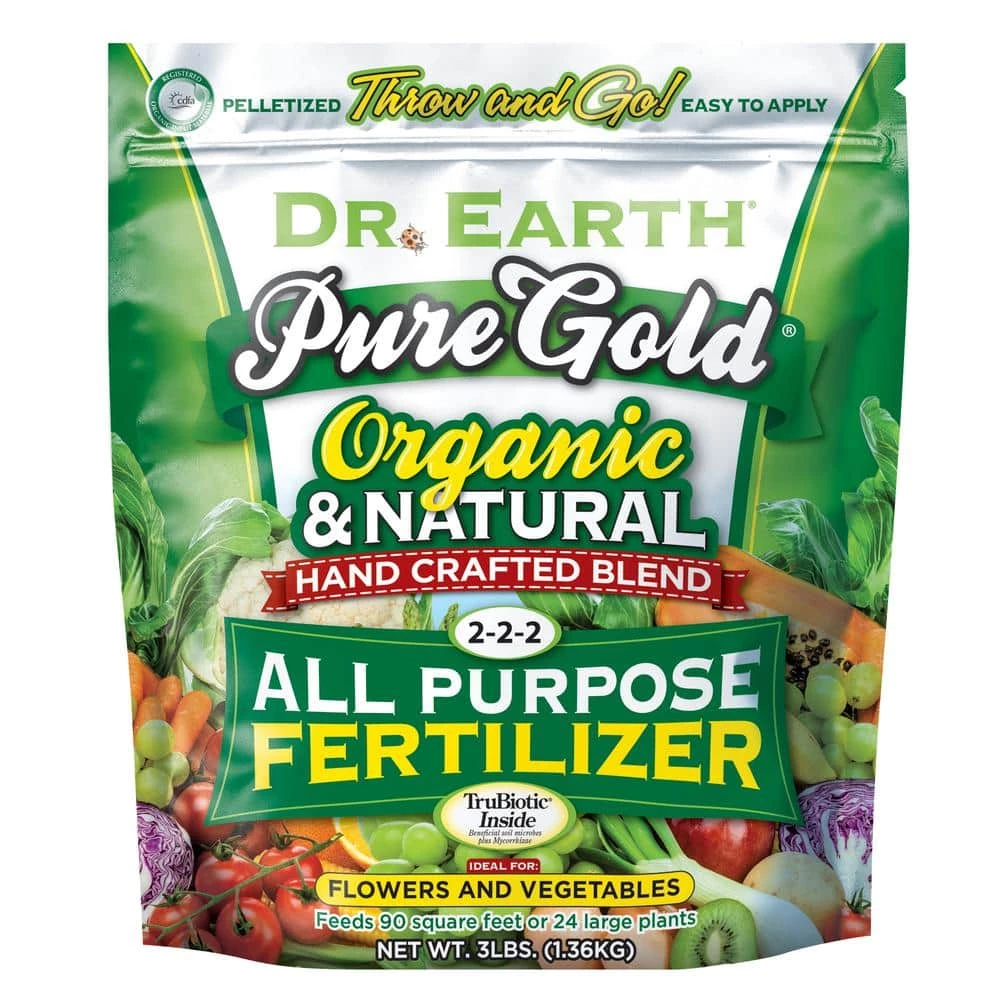 Flash Sale π 3 lbs. 45 sq. ft. Organic Pure Gold All Purpose Fertilizer Pelletized by DR. EARTH π 1 Flash Sale π 3 lbs. 45 sq. ft. Organic Pure Gold All Purpose Fertilizer Pelletized by DR. EARTH π