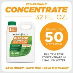 Budget 🤩 1 qt. Concentrate Fungicide, Disease Control by EARTH'S ALLY 🎁 12 Budget 🤩 1 qt. Concentrate Fungicide, Disease Control by EARTH'S ALLY 🎁 -Organic Gardening Shop earth s ally organic disease control 10016 c3 1000