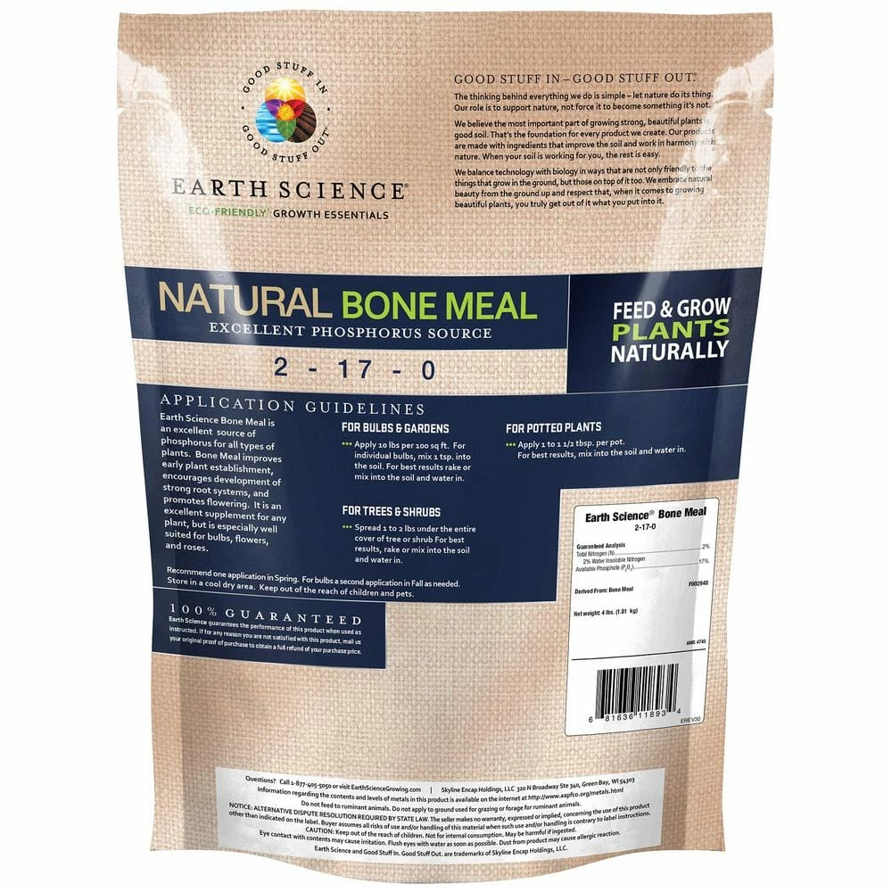 Best Pirce π 4 lbs. Organic All-Purpose Bone Meal Plant Food Fertilizer by EARTH SCIENCE π 3 Best Pirce π 4 lbs. Organic All-Purpose Bone Meal Plant Food Fertilizer by EARTH SCIENCE π - Image 3