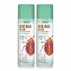 Buy 🤩 14 oz. Natural Bed Bug Killer with Plant-Based Peppermint and Rosemary Oil, Aerosol Spray Can (2-Pack) by EcoSmart 🔥