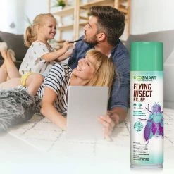 Best Pirce 🎉 14 oz. Natural Flying Insect Killer with Plant-Based Rosemary and Peppermint Oil, Aerosol Spray Can (2-Pack) by EcoSmart ❤️ -Organic Gardening Shop ecosmart bug killer spray ecsm 33525 01ec 31 1000