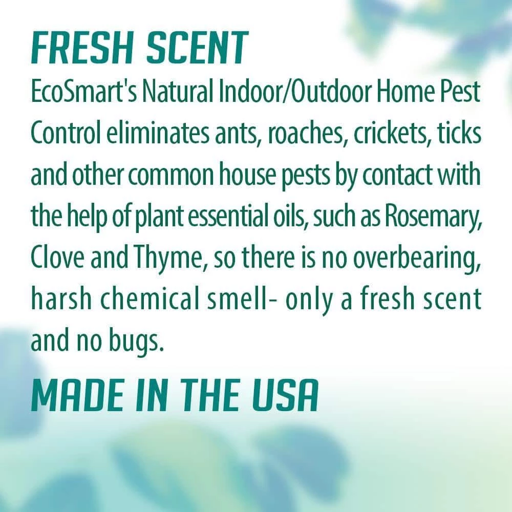 Coupon β 64 oz. Natural Home Pest Control with Plant-Based Essential Oils Indoor/Outdoor Ready-to-Use Spray Bottle by EcoSmart π 4 Coupon β 64 oz. Natural Home Pest Control with Plant-Based Essential Oils Indoor/Outdoor Ready-to-Use Spray Bottle by EcoSmart π - Image 4