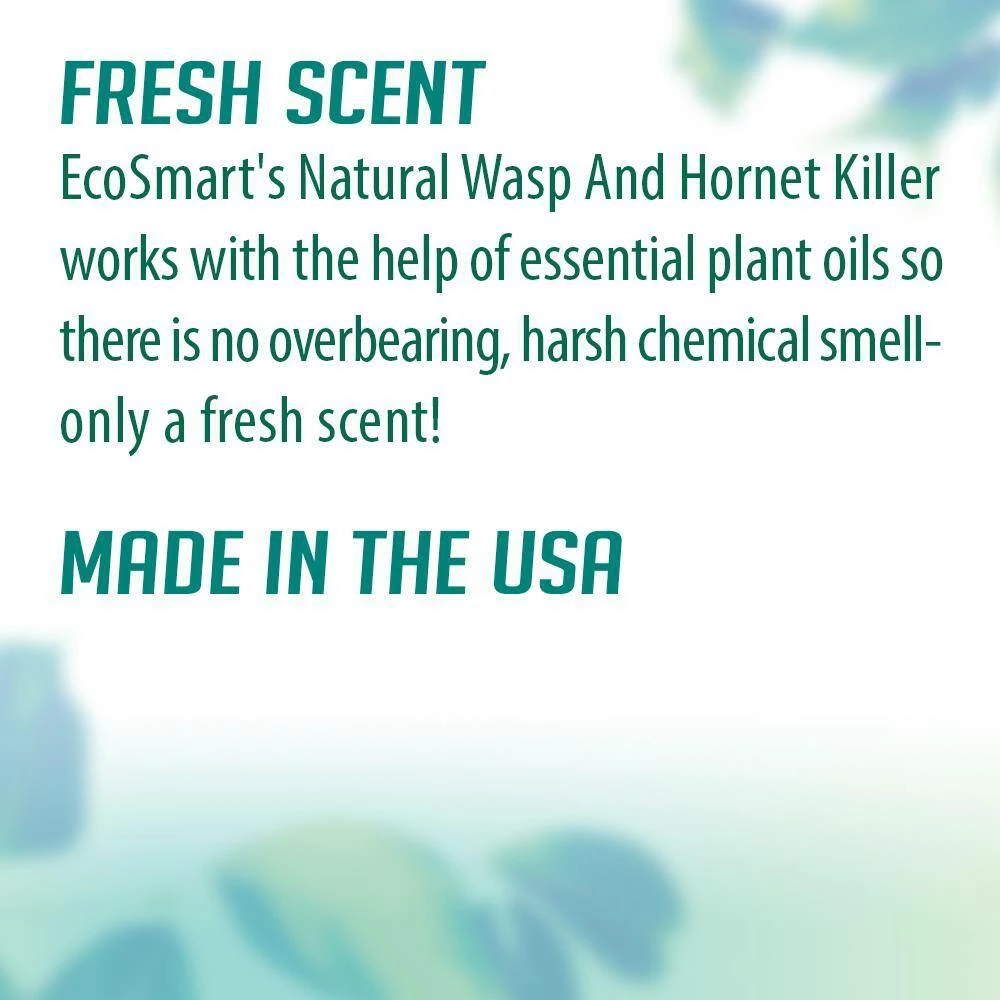 Best reviews of π 14 oz. Natural Wasp and Hornet Killer with Plant-Based Essential Oils, Aerosol Spray Can (2-Pack) by EcoSmart π 6 Best reviews of π 14 oz. Natural Wasp and Hornet Killer with Plant-Based Essential Oils, Aerosol Spray Can (2-Pack) by EcoSmart π - Image 6