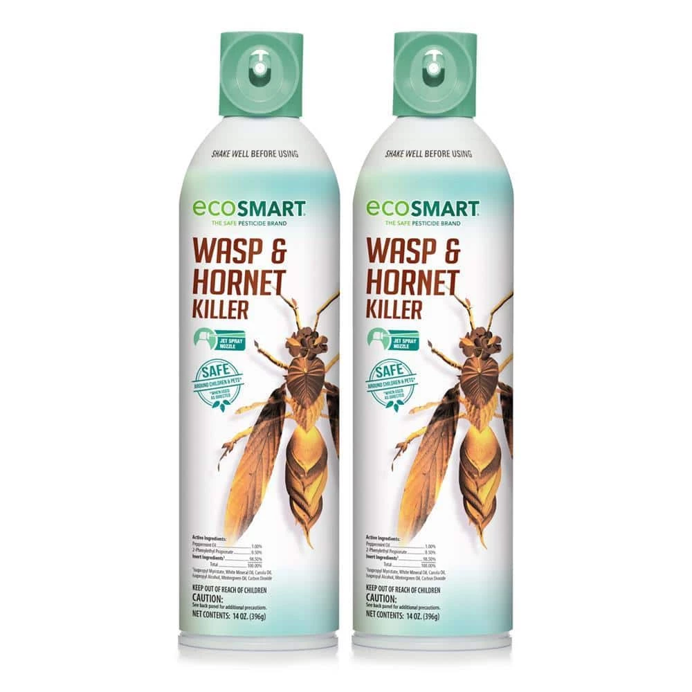 Best reviews of π 14 oz. Natural Wasp and Hornet Killer with Plant-Based Essential Oils, Aerosol Spray Can (2-Pack) by EcoSmart π 1 Best reviews of π 14 oz. Natural Wasp and Hornet Killer with Plant-Based Essential Oils, Aerosol Spray Can (2-Pack) by EcoSmart π