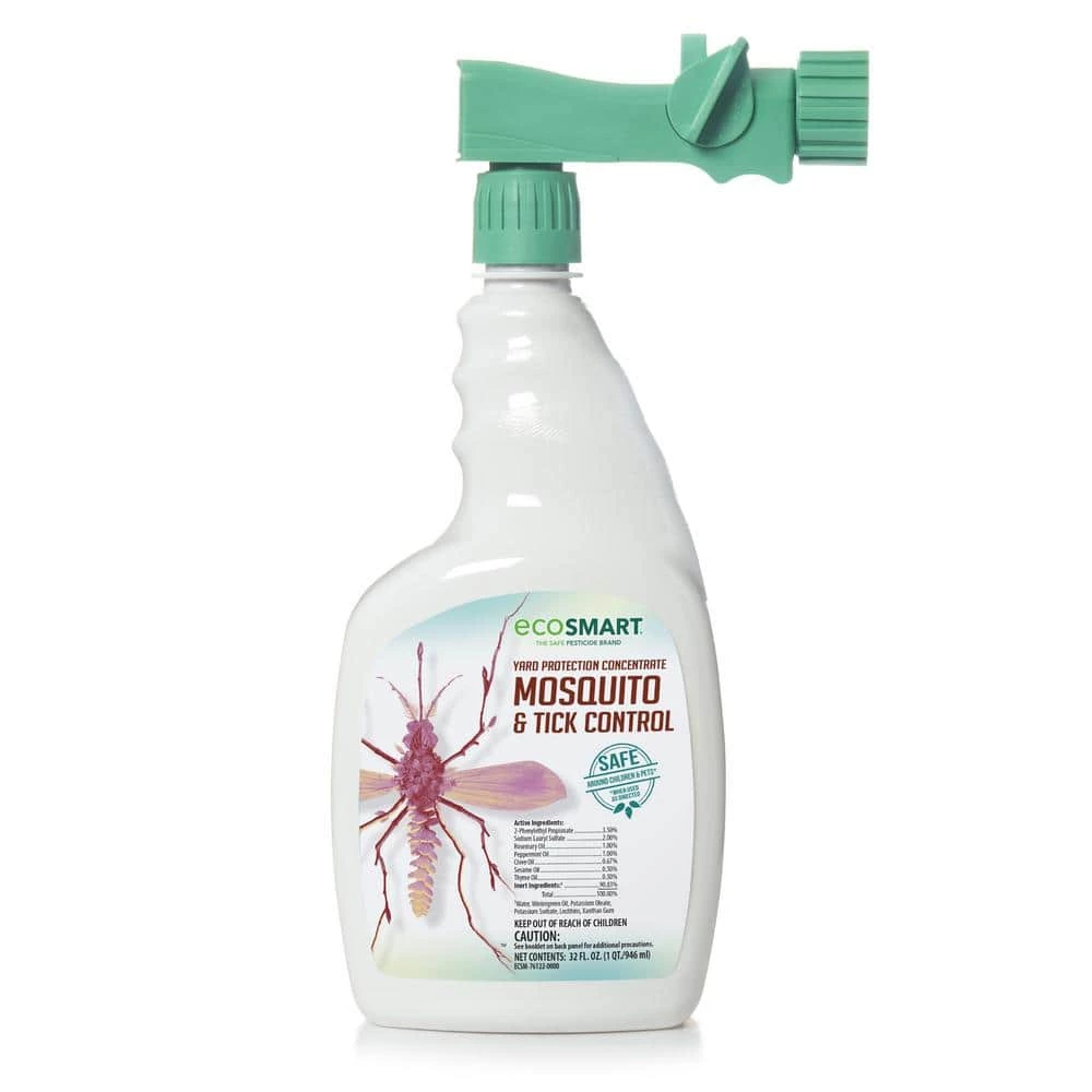 Coupon π₯° 32 oz. Natural Mosquito and Tick Control Concentrate with Plant-Based Essential Oils, Ready-To-Use Hose End Spray Bottle by EcoSmart 𧨠1 Coupon π₯° 32 oz. Natural Mosquito and Tick Control Concentrate with Plant-Based Essential Oils, Ready-To-Use Hose End Spray Bottle by EcoSmart π§¨