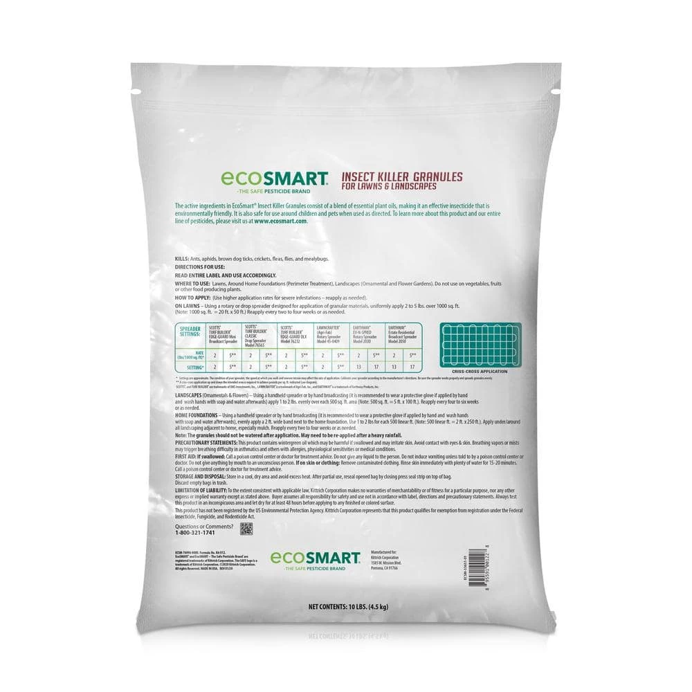 Discount π 10 lbs. Bag Natural Plant-Based Insect Killer Granules for Lawns and Foundations Covers 5000 sq. ft. by EcoSmart π₯ 2 Discount π 10 lbs. Bag Natural Plant-Based Insect Killer Granules for Lawns and Foundations Covers 5000 sq. ft. by EcoSmart π₯ - Image 2