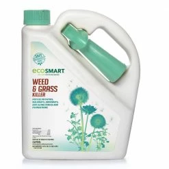 Hot Sale ❤️ 64 oz. Natural, Glyphosate-Free Weed and Grass Killer with Plant-Based Rosemary Oil, Ready-To-Use Spray Bottle by EcoSmart 🛒