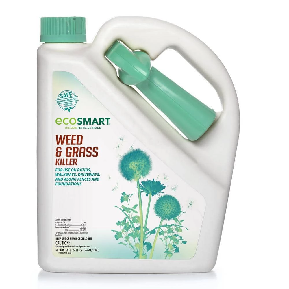 Hot Sale β€οΈ 64 oz. Natural, Glyphosate-Free Weed and Grass Killer with Plant-Based Rosemary Oil, Ready-To-Use Spray Bottle by EcoSmart π 1 Hot Sale β€οΈ 64 oz. Natural, Glyphosate-Free Weed and Grass Killer with Plant-Based Rosemary Oil, Ready-To-Use Spray Bottle by EcoSmart π