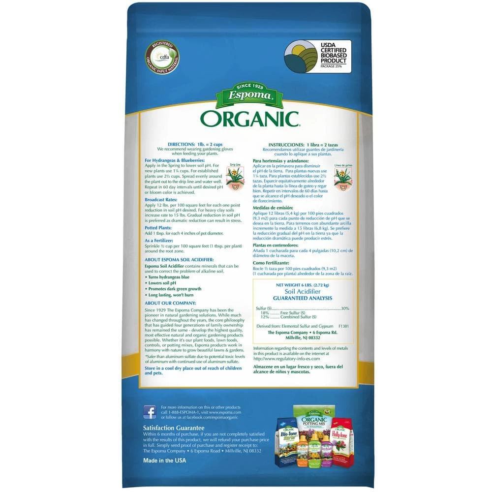 Hot Sale β€οΈ 6 lb. Organic Soil Acidifier by Espoma π 6 Hot Sale β€οΈ 6 lb. Organic Soil Acidifier by Espoma π - Image 6