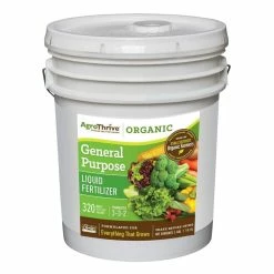 Discount ❤️ 5 Gal. AgroThrive General Purpose Organic Liquid Fertilizer by EVERSTEIN 👏