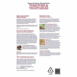 Top 10 😀 OMRI Listed 20 Qt. Tomato and Vegetable Planting Soil Bag (2-Pack) by Coast of Maine 😀 -Organic Gardening Shop garden soil 2 x 1cbtvs20qt 44 1000