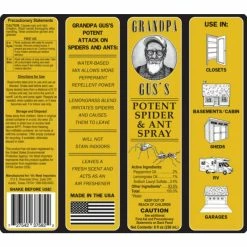 Cheapest 🧨 8 oz. Spider and Ant Repellent Spray by GRANDPA GUS'S 🧨 -Organic Gardening Shop grandpa gus s bug killer spray gss 8 15 1f 1000