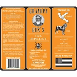 Wholesale 😀 All-Natural Tick Repellent (2-Pack) by GRANDPA GUS'S 🛒 -Organic Gardening Shop grandpa gus s bug killer spray gtk 4 bag 2 1f 1000