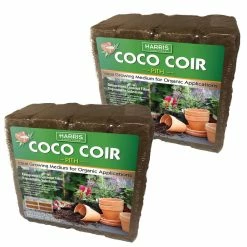 Best deal 🎉 18 Gal. Expanding Coco Coir Pith (8 Brick/2-Pack) Soilless Growing Media by Harris 🔔