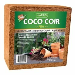 New ✔️ 11 lb. Expanding Coco Coir Pith (Single Brick) by Harris 👍