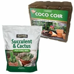 Best reviews of π₯° 9 Gal. Expanding Coco Coir Pith (4 Brick pack) & 4Qt. Succulent and Cactus Potting Soil Mix by Harris π