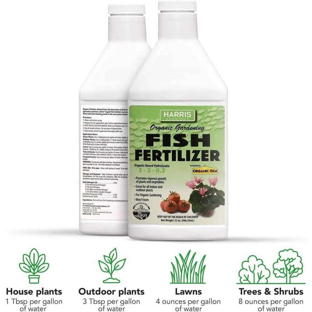 Outlet π 8Qt. Horticultural Vermiculite Gardening & 32 oz. Organic Gardening Liquid Fish Fertilizer by Harris π 7 Outlet π 8Qt. Horticultural Vermiculite Gardening & 32 oz. Organic Gardening Liquid Fish Fertilizer by Harris π - Image 7