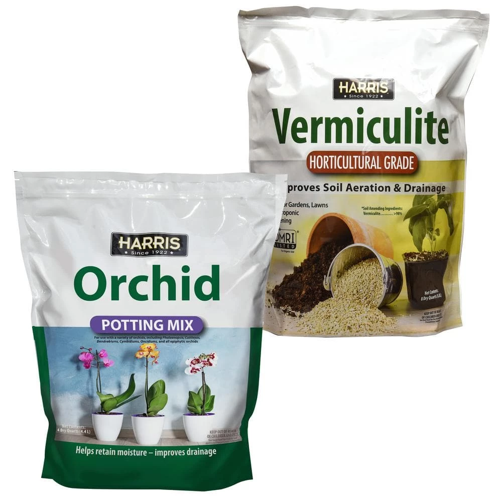 Outlet π€© 8 Qt. Premium Horticultural Vermiculite for Indoor Plants and 4 Qt. Premium Orchid Potting Mix by Harris π 1 Outlet π€© 8 Qt. Premium Horticultural Vermiculite for Indoor Plants and 4 Qt. Premium Orchid Potting Mix by Harris π