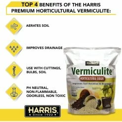 Deals 𧨠8 Qt. Premium Horticultural Vermiculite for Indoor Plants and 4 Qt. All Purpose Potting Soil Mix with Worm Castings by Harris β€οΈ 12 Deals 𧨠8 Qt. Premium Horticultural Vermiculite for Indoor Plants and 4 Qt. All Purpose Potting Soil Mix with Worm Castings by Harris β€οΈ -Organic Gardening Shop harris grow media verm soil4 c3 1000