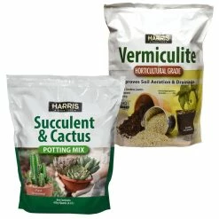 Best reviews of ⭐ 8 Qt. Premium Horticultural Vermiculite for Indoor Plants and Gardening and 4Qt. Succulent and Cactus Potting Soil Mix by Harris 👏