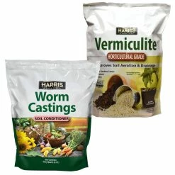 Best deal ⌛ 8 Qt. Premium Horticultural Vermiculite for Indoor Plants and 4 Qt. Worm Castings Premium Soil Conditioner by Harris ❤️