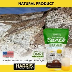 Outlet ❤️ 64 oz.(4 lb.) Diatomaceous Earth Food Grade 100% with Powder Duster Applicator by Harris 🎉 -Organic Gardening Shop harris insect killer granules de fg4p 76 1000