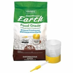 Cheap 💯 10.5 lbs. Diatomaceous Earth Food Grade with Powder Duster Applicator by Harris 🎉