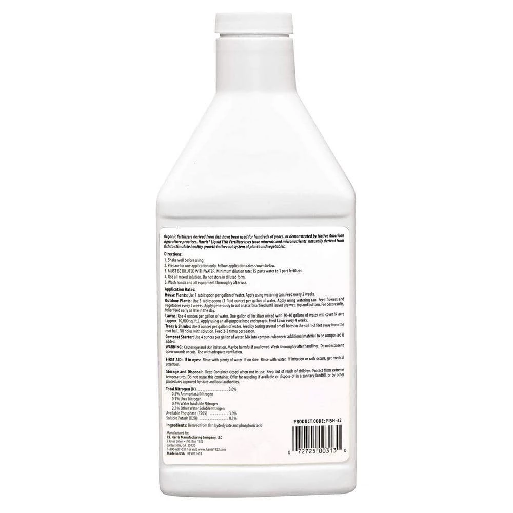 Best reviews of 🧨 64 oz. Organic Gardening Liquid Fish Fertilizer and Plant Food (2-Pack) by Harris ❤️ 4 Best reviews of 🧨 64 oz. Organic Gardening Liquid Fish Fertilizer and Plant Food (2-Pack) by Harris ❤️ - Image 4