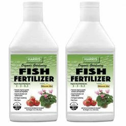 Best reviews of 𧨠64 oz. Organic Gardening Liquid Fish Fertilizer and Plant Food (2-Pack) by Harris β€οΈ