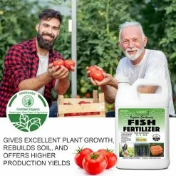 Outlet 💯 128 oz. Organic Liquid Fish Fertilizer for Plants and 360-Degree Angle Spray Bottle Value Pack by Harris ❤️ -Organic Gardening Shop harris organic plant food fish128 360f c3 1000