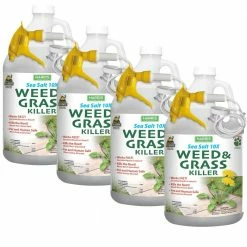 Best Sale 😉 128 oz. Sea Salt Weed and Grass Killer (4-Pack) by Harris 🔥