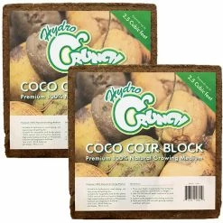 Budget π 2.5 cu. ft. Coco Coir Block of Soilless Growing Media (2-Pack) by Hydro Crunch π
