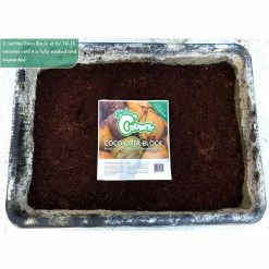 Best deal ⭐ 2.5 cu. ft. Coco Coir Block of Soilless Growing Media by Hydro Crunch 🛒 -Organic Gardening Shop hydro crunch organic potting soil cb801 44 1000