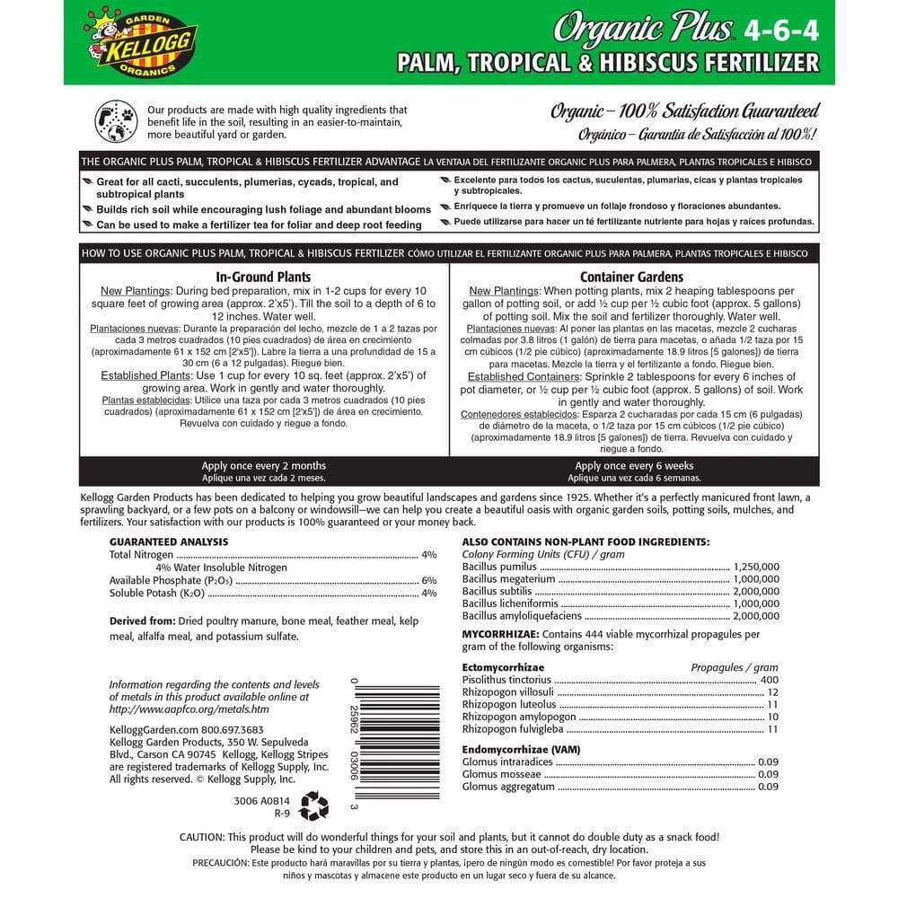 Top 10 π₯° 3.5 lb. Organic Palm Tropical and Hibiscus Fertilizer by Kellogg Garden Organics β 2 Top 10 π₯° 3.5 lb. Organic Palm Tropical and Hibiscus Fertilizer by Kellogg Garden Organics β - Image 2