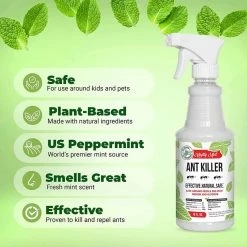 New ✨ 16 oz. Ant Killer Peppermint Spray by Mighty Mint ⭐ -Organic Gardening Shop mighty mint bug killer spray as 16 4f 1000