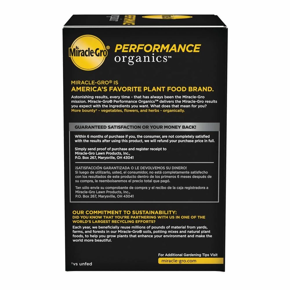 Outlet ✔️ 1 lb. Miracle Gro Performance Organics All Purpose Plant Nutrition by Miracle-Gro ❤️ 10 Outlet ✔️ 1 lb. Miracle Gro Performance Organics All Purpose Plant Nutrition by Miracle-Gro ❤️ - Image 10